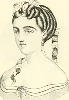 An illustration from Self-instructor in the art of hair work, dressing hair, making curls, switches, braids, and hair jewelry of every description (1867)