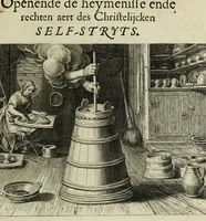 Picture 4 of 6 from Self-stryt, dat is, Crachtighe bevveginghe van vlees en gheest : poetischer wijse verthoont in den persoon ende uytte gheleghentheyt van Joseph, ten tijde hy van Potiphars huys-vrouwe wiert versocht tot overspel : mitsgaders schriftmatighe beschrijvinghe van de heymenisse ende eygenschap des Christelijcken self-strijts, met corte verclaringhe op de selve (1620), leaf 149