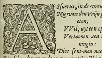 An illustration from Self-stryt, dat is, Crachtighe bevveginghe van vlees en gheest : poetischer wijse verthoont in den persoon ende uytte gheleghentheyt van Joseph, ten tijde hy van Potiphars huys-vrouwe wiert versocht tot overspel : mitsgaders schriftmatighe beschrijvinghe van de heymenisse ende eygenschap des Christelijcken self-strijts, met corte verclaringhe op de selve (1620)