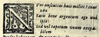 An illustration from Sententiae insignes Graecorum quinquag. comicorum, quorum opera integra non extant, Latino idiomate collectae : accessit vniuscuisq[ue] poetae vita accuratè conscripta, & Platonii fragmentum de comoedarium differentijs : poetarum nomina proximé praefationem sequuntur (1612)