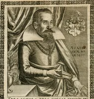 An illustration from Septimana philosophica : qua aenigmata avreola de omni natvrae genere a Salomone Israëlitarum sapientissimo rege, & Arabiae regina Saba, nec non Hyramo, Tyri principe, sibi inuicem in modum colloquii proponuntur & enodantur ... (1620)