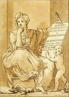An illustration from Serie degli uomini i più illustri nella pittura, scultura, e architettura : con i loro elogi, e ritratti incisi in rame cominciando dalla sua prima restaurazione fino ai tempi presenti .. (1769)