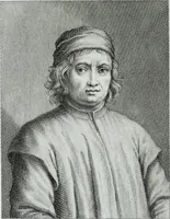 An illustration from Serie degli uomini i più illustri nella pittura, scultura, e architettura : con i loro elogi, e ritratti incisi in rame cominciando dalla sua prima restaurazione fino ai tempi presenti .. (1769)