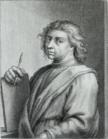 An illustration from Serie degli uomini i più illustri nella pittura, scultura, e architettura : con i loro elogi, e ritratti incisi in rame cominciando dalla sua prima restaurazione fino ai tempi presenti .. (1769)