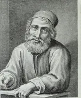 An illustration from Serie degli uomini i più illustri nella pittura, scultura, e architettura : con i loro elogi, e ritratti incisi in rame cominciando dalla sua prima restaurazione fino ai tempi presenti .. (1769)