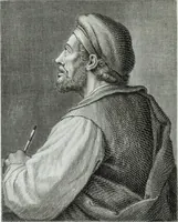 An illustration from Serie degli uomini i più illustri nella pittura, scultura, e architettura : con i loro elogi, e ritratti incisi in rame cominciando dalla sua prima restaurazione fino ai tempi presenti .. (1769)