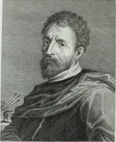 An illustration from Serie degli uomini i più illustri nella pittura, scultura, e architettura : con i loro elogi, e ritratti incisi in rame cominciando dalla sua prima restaurazione fino ai tempi presenti .. (1769)