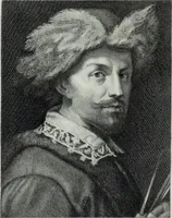 An illustration from Serie degli uomini i più illustri nella pittura, scultura, e architettura : con i loro elogi, e ritratti incisi in rame cominciando dalla sua prima restaurazione fino ai tempi presenti .. (1769)