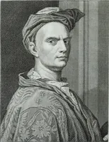 An illustration from Serie degli uomini i più illustri nella pittura, scultura, e architettura : con i loro elogi, e ritratti incisi in rame cominciando dalla sua prima restaurazione fino ai tempi presenti .. (1769)
