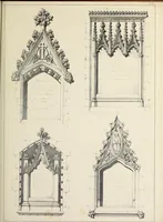 An illustration from A series of designs for Gothic monuments, churchyard crosses, sepulchral slabs, and head crosses; together with remarks on some modern erections, and their assumed connection with ecclesiastical buildings--pagan symbolism--unchristian character--position--inscription, etc., etc. (1852)