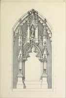 An illustration from A series of designs for Gothic monuments, churchyard crosses, sepulchral slabs, and head crosses; together with remarks on some modern erections, and their assumed connection with ecclesiastical buildings--pagan symbolism--unchristian character--position--inscription, etc., etc. (1852)