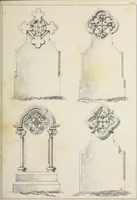 An illustration from A series of designs for Gothic monuments, churchyard crosses, sepulchral slabs, and head crosses; together with remarks on some modern erections, and their assumed connection with ecclesiastical buildings--pagan symbolism--unchristian character--position--inscription, etc., etc. (1852)