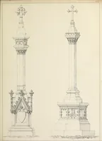 An illustration from A series of designs for Gothic monuments, churchyard crosses, sepulchral slabs, and head crosses; together with remarks on some modern erections, and their assumed connection with ecclesiastical buildings--pagan symbolism--unchristian character--position--inscription, etc., etc. (1852)