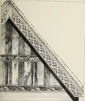 An illustration from A series of ornamental timber gables : from existing examples in England and France, of the sixteenth century (1831)