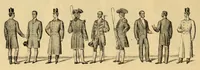 An illustration from A series of tables and diagrams illustrating economy in cutting, being economical methods for cutting out garments (1894)