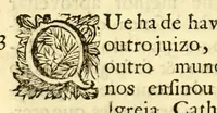 An illustration from Sermoens do P. Antonio Vieira, da Companhia de Jesu, visitador da Provincia do Brasil, Prègador de Sua Magestade. Quinta parte (1689)
