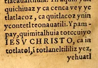 Picture 16 of 17 from Sermonario en lengua mexicana, : donde se contiene (por el orden del missal nueuo romano,) dos sermones en todas las dominicas y festiuidades principales de todo el año: y otro en las fiestas de los Sanctos, con sus vidas, y comunes. Con vn Cathecismo en lengua mexicana y española, con el Calendario. (1577), leaf 526