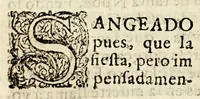 An illustration from Sermon de la gloriosa virgen, y martyr Santa Barbara mistico tres superiormente ajustado con sus virtudes, laureolas, y singularidad, por las voces de la solfa, (1695)