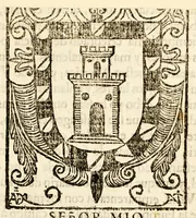 An illustration from Sermon del domingo de ramos, que en la Santa Iglesia Cathedral de la Puebla de los Angeles. (1695)
