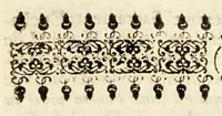 An illustration from Sermon del gran privado de Christo el evangelista San Juan en la titular fiesta, : que patente el SS. Sacramento celebra la Compañia de Bethlem en su Hospital de Convalecientes de Mexico. (1689)