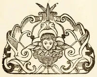 An illustration from Sermon del gran privado de Christo el evangelista San Juan en la titular fiesta, : que patente el SS. Sacramento celebra la Compañia de Bethlem en su Hospital de Convalecientes de Mexico. (1689)
