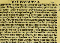 An illustration from Sermon en la festiva accion de gracias, que se hizo en la cathedral de la cuidad del Cuzco el domingo quarto de quaresma a Maria Santissima por la recuperacion de la cuidad de Valdiuia, y felices sucessos del Reyno de Chile deste ano de [1]647. : Celebrada por el Illmo. y Rmo. Sor. doctor don Iuan Alonso Ocon, obispo del Cuzco, del consejo de Su Magestad. (1647)