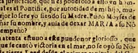 An illustration from Sermon en la gran solemnidad, que instituyo en el insigne Conuento de Nuestra Señora del Rosario de Lima, del Orden de Predicadores : El Ex. S.D. Pedro de Toledo y Leyba, marques de Mancera, señor de las cinco villas, y su iurisdicion, comendador de Esparragal en el Orden de Alcantara, gentilhombre de la Camara de Su Magestad, de su Consejo de Guerra, virrey, lugar teniente, gouernador, y capitan general en los reynos, y prouincias del Perù al dulcissimo nombre de Maria, a cuya proteccion consagrò las armas deste reyno, y jurò su fiesta. Domingo 18. de otubre deste año de 1643. (1643)