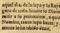 An illustration from Sermon en la gran solemnidad, que instituyo en el insigne Conuento de Nuestra Señora del Rosario de Lima, del Orden de Predicadores : El Ex. S.D. Pedro de Toledo y Leyba, marques de Mancera, señor de las cinco villas, y su iurisdicion, comendador de Esparragal en el Orden de Alcantara, gentilhombre de la Camara de Su Magestad, de su Consejo de Guerra, virrey, lugar teniente, gouernador, y capitan general en los reynos, y prouincias del Perù al dulcissimo nombre de Maria, a cuya proteccion consagrò las armas deste reyno, y jurò su fiesta. Domingo 18. de otubre deste año de 1643. (1643)