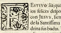 An illustration from Sermon en la profession de la Madre Maria de S. Simon, en el Convento de Religiosas de San Geronimo de la ciudad de Mexico. (1668)