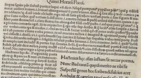 An illustration from Sermones [et] epistol[a]e Quinti Flacci Horatii : (1503)