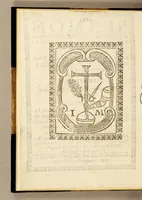 An illustration from Sermon a la publicacion del edicto de la fee, del sancto Tribunal de la Inquissicion. : Que se publicò en la Iglesia parrochial de la ciudad de Tehuacan en la dominica tercera de quaresma, el dia seis de mar̦c̦o del año de 1695. Por orden del Br. Andres del Moral su comissario en ella. (1695)