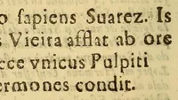 An illustration from Sermon panegirico de N. Sra. del Pilar, que predico el Rmo. P. Francisco Lopez de la Compañia de Iesus, en la colocacion de su sagrada imagen, y de la de Monserrate en los dos suntuosos altares que les dedicaron en la Iglesia de N. Señora de los Desamparados de la Ciudad de Lima. Los Excmos. Sres. duques de la Palata, principes de Massa, marqueses de Tola, &c. virreyes del Peru, Tierrafirme, y Chile. Ofrecelo a la muy ilustre Sa. la Sa. doña Cecilia de Nauarra, y Toralto condesa de Belchite, y Aliaga el Doc. don Juan Luis Lopez, del consejo de su Magestad, alcalde del crimen de la Real Audiencia de los Reyes, auditor general de la gente de guerra, y gouernador de Guancabelica. (1683)