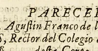 An illustration from Sermon panegyrico a las virtudes, y milagros de el prodigioso apostol de la India, nuevo thaumaturgo del oriente, San Francisco Xavier. : Predicado en su dia tres de diziembre en la casa professa de la Compañia de Jesus de Mexico año de 1689. (1690)