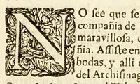 An illustration from Sermon que en la fiesta titular que celebra la Compañia de Bethlem en su Hospital de Convalecientes de aquesta ciudad de Mexico. (1688)