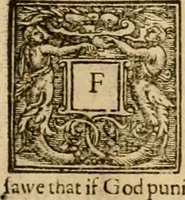 An illustration from Sermons of Master Iohn Caluin upon the booke of Iob (1574)