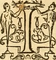 An illustration from The Sermons of M. Iohn Calvin upon the fifth booke of Moses called Deuteronomie : faithfully gathered word for word as preached them in open pulpit ; together with a preface of the ministers of the Church of Geneva ... (1583)
