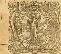 An illustration from The Sermons of M. Iohn Calvin upon the fifth booke of Moses called Deuteronomie : faithfully gathered word for word as preached them in open pulpit ; together with a preface of the ministers of the Church of Geneva ... (1583)