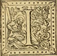 An illustration from The Sermons of M. Iohn Calvin upon the fifth booke of Moses called Deuteronomie : faithfully gathered word for word as preached them in open pulpit ; together with a preface of the ministers of the Church of Geneva ... (1583)