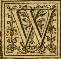An illustration from Sermons of M. John Calvin upon the x. commandements of the lawe, given of God by Moses, otherwise called the Decalogue : gathered worde for worde, presently at his sermons, when hee preached on Deuteronomie ... (1581)