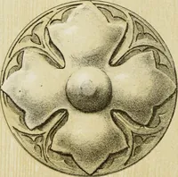 An illustration from Serrurerie du moyen-âge : les ferrures de portes (1858)