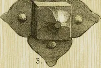 An illustration from Serrurerie du moyen-âge : les ferrures de portes (1858)