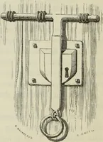 An illustration from Serrurerie du moyen-âge : les ferrures de portes (1858)