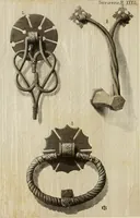 An illustration from Serrurerie du moyen-âge : les ferrures de portes (1858)