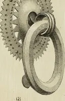 An illustration from Serrurerie du moyen-âge : les ferrures de portes (1858)