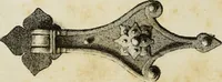 An illustration from Serrurerie du moyen-âge : les ferrures de portes (1858)