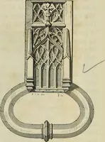 An illustration from Serrurerie du moyen-âge : les ferrures de portes (1858)