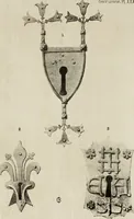 An illustration from Serrurerie du moyen-âge : les ferrures de portes (1858)