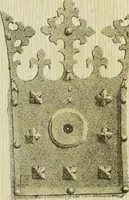 An illustration from Serrurerie du moyen-âge : les ferrures de portes (1858)