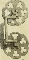 An illustration from Serrurerie du moyen-âge : les ferrures de portes (1858)