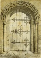 Picture 3 of 94 from Serrurerie du moyen-âge : les ferrures de portes (1858), leaf 39